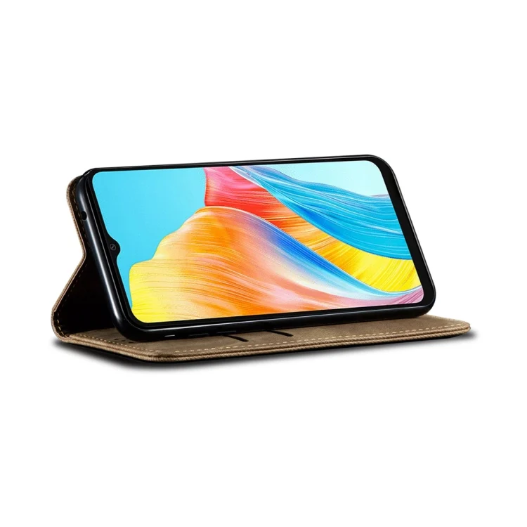 EDA005276805A_4.webp Denim Texture Casual Style Horizontal Flip Leather Case, For OPPO A78 4G, For OPPO Reno10 Pro+ Global, For OPPO Find X8 Pro, For OPPO Reno8 T 5G / A1 Pro - Image 5