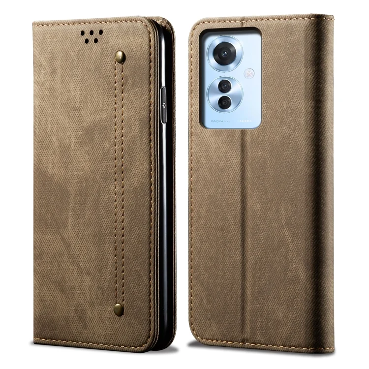 Denim Texture Casual Style Horizontal Flip Leather Case, For OPPO Reno11 F / F25 Pro, For OPPO Find X7, For OPPO Find X7 Pro/Find X7 Ultra, For OPPO A38 4G / A18 4G, For OPPO A58 4G