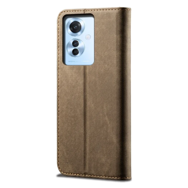 EDA005276810A_3.webp Denim Texture Casual Style Horizontal Flip Leather Case, For OPPO Reno11 F / F25 Pro, For OPPO Find X7, For OPPO Find X7 Pro/Find X7 Ultra, For OPPO A38 4G / A18 4G, For OPPO A58 4G - Image 4