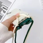 Crossbody Lanyard Elastic Silicone Card Holder Phone Case, For iPhone 15 Pro Max - Image 5