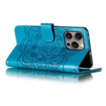 Mandala Embossing Pattern Horizontal Flip Leather Phone Case, For iPhone 16 Pro Max, For iPhone 16 Pro - Image 5