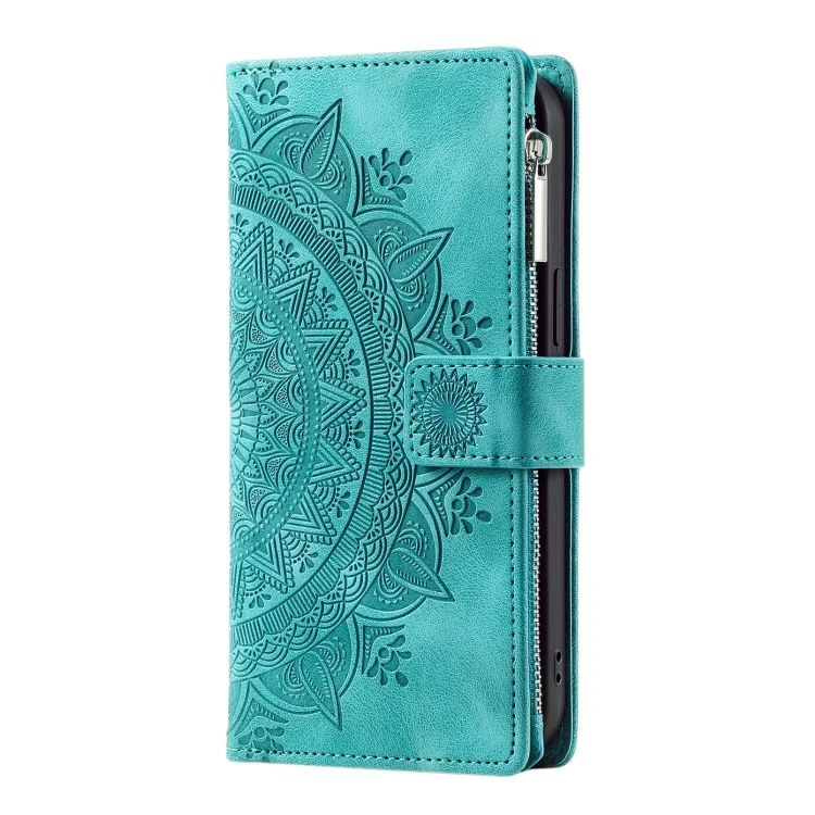 EDA005314402A_1.webp Multi-Card Totem Zipper Leather Phone Case, For Xiaomi Redmi K40 - Image 2