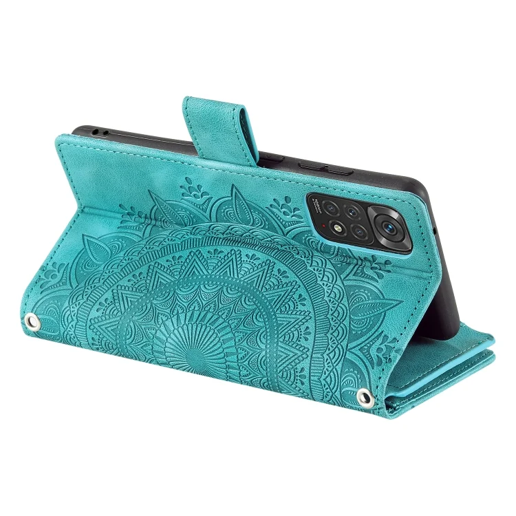 EDA005314405A_3.webp Multi-Card Totem Zipper Leather Phone Case, For Xiaomi Redmi Note 11 Pro 4G/5G Global, For Xiaomi Redmi Note 11 Global/Note 11S, For Xiaomi 11T - Image 4