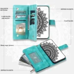 Multi-Card Totem Zipper Leather Phone Case, For Xiaomi Redmi Note 11 Pro 4G/5G Global, For Xiaomi Redmi Note 11 Global/Note 11S, For Xiaomi 11T - Image 5