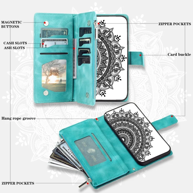 EDA005314405A_4.webp Multi-Card Totem Zipper Leather Phone Case, For Xiaomi Redmi Note 11 Pro 4G/5G Global, For Xiaomi Redmi Note 11 Global/Note 11S, For Xiaomi 11T - Image 5