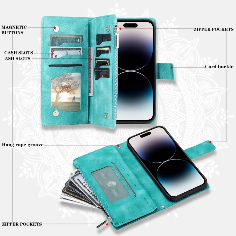 EDA005314410A_4.webp Multi-Card Totem Zipper Leather Phone Case, For Xiaomi Redmi 13 4G, For Xiaomi 12T / 12T Pro, For Xiaomi Redmi A1 4G - Image 5