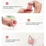 Hat Bear Shaped Silicone Charging Base - Image 6