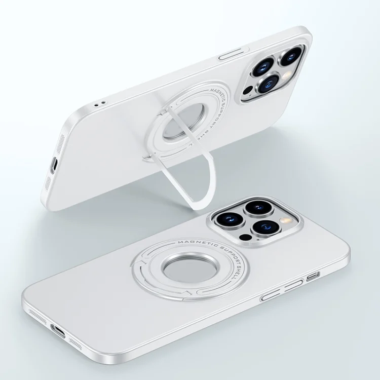 Matte Magsafe Magnetic Phone Case with Trolley Holder, For iPhone 15 Pro Max, For iPhone 15 Pro, For iPhone 15 Plus, For iPhone 15