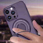 Matte Magsafe Magnetic Phone Case with Trolley Holder, For iPhone 15 Pro Max, For iPhone 15 Pro, For iPhone 15 Plus, For iPhone 15 - Image 6