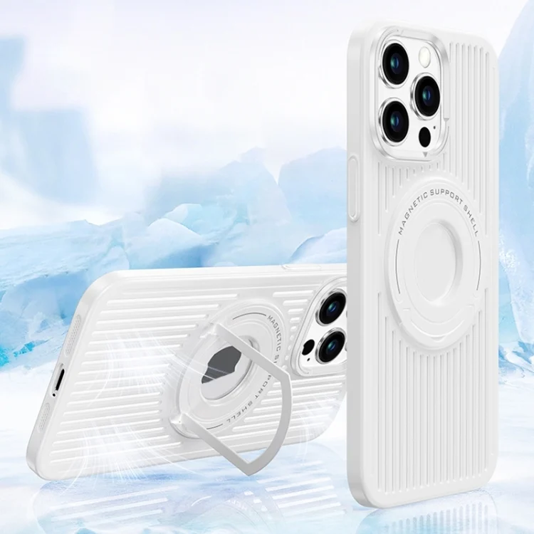 Cooling MagSafe Magnetic Ring Holder Phone Case, For iPhone 15 Pro Max, For iPhone 15 Pro, For iPhone 15 Plus, For iPhone 15