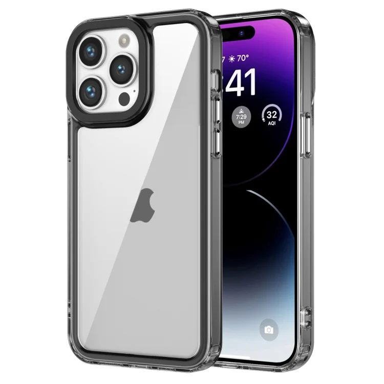 Transparent Acrylic + TPU Shockproof Phone Case, For iPhone 15 Pro Max, For iPhone 15 Pro, For iPhone 15, For iPhone 14/13, For iPhone 14 Pro, For iPhone 14 Pro Max