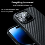 wlons Magsafe Carbon Fiber Kevlar TPU Phone Case, For iPhone 15 Pro Max, For iPhone 15 Pro, For iPhone 15 Plus, For iPhone 15 - Image 7