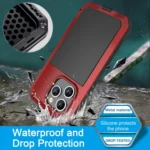 Shockproof Life Waterproof Dust-proof Metal + Silicone Phone Case, For iPhone 15 Pro Max, For iPhone 15 Pro, For iPhone 15 Plus, For iPhone 15 - Image 7