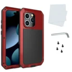 Shockproof Life Waterproof Dust-proof Metal + Silicone Phone Case, For iPhone 15 Pro Max, For iPhone 15 Pro, For iPhone 15 Plus, For iPhone 15 - Image 8
