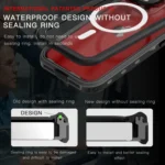RedPepper IP68 Waterproof MagSafe Phone Case, For iPhone 15 Pro Max, For iPhone 15 Pro, For iPhone 15 Plus, For iPhone 15 - Image 4