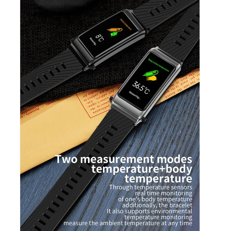 EDA005405101_B5.webp K80 1.57 inch Leather Band IP67 Earphone Detachable Smart Watch Support Bluetooth Call - Image 6
