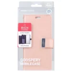 GOOSPERY RICH DIARY Crazy Horse Texture Leather Phone Case, For iPhone 15 Pro Max, For iPhone 15 Pro - Image 4