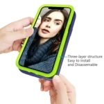Wave Pattern 3 in 1 Silicone + PC Phone Case, For iPhone 15 - Image 3