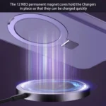 MagSafe Metal Holder Frosted Translucent Phone Case, For iPhone 15 Pro Max, For iPhone 15 Pro, For iPhone 15 Plus - Image 4