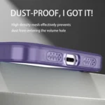 MagSafe Metal Holder Frosted Translucent Phone Case, For iPhone 15 Pro Max, For iPhone 15 Pro, For iPhone 15 Plus - Image 7