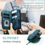 CaseMe C30 Multifunctional Leather Phone Case, For iPhone 15 Pro Max, For iPhone 15 Pro, For iPhone 15 Plus, For iPhone 15 - Image 7