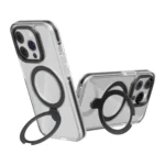 Kingsteel Wolf MagSafe Holder Transparent Phone Case, For iPhone 15 Pro Max, For iPhone 15 Pro, For iPhone 15 Plus, For iPhone 15 - Image 7