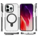 Kingsteel Wolf MagSafe Holder Transparent Phone Case, For iPhone 15 Pro Max, For iPhone 15 Pro, For iPhone 15 Plus, For iPhone 15 - Image 8