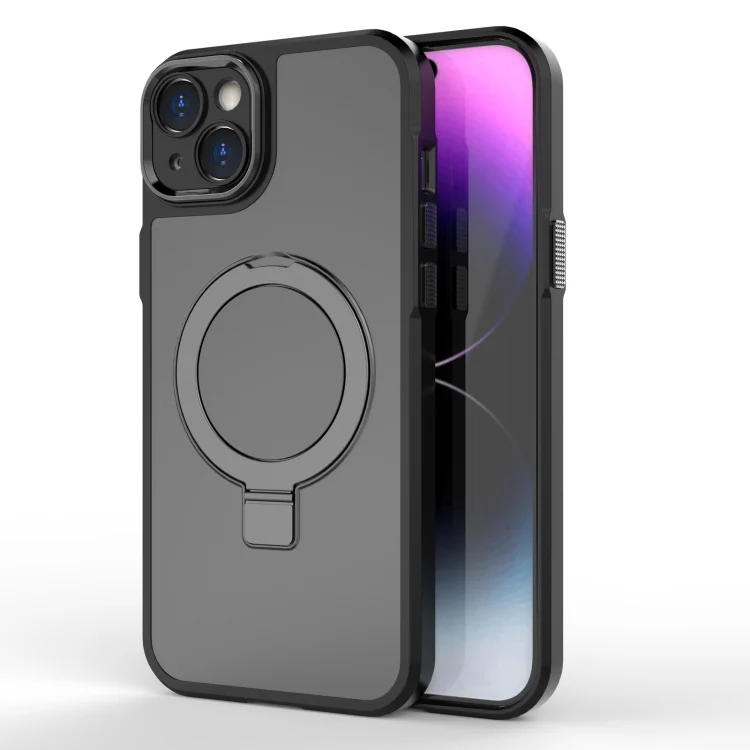 MagSafe Magnetic Metal Holder Phone Case, For iPhone 15 Plus, For iPhone 15 Pro Max, For iPhone 15 Pro, For iPhone 15