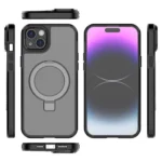 MagSafe Magnetic Metal Holder Phone Case, For iPhone 15 Plus, For iPhone 15 Pro Max, For iPhone 15 Pro, For iPhone 15 - Image 5