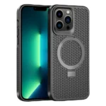 Skin Feel PC+TPU Cooling Magnetic Magsafe Phone Case with Stand, For iPhone 13 Pro Max, For iPhone 13 Pro