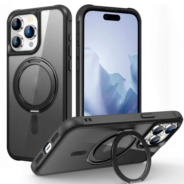MagSafe Magnetic Rotating Holder Phone Case, For iPhone 15 Pro Max, For iPhone 15 Pro, For iPhone 15 Plus, For iPhone 15