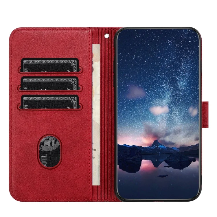 EDA005479701A_2.webp Rhombic Texture Leather Phone Case with Lanyard, For iPhone 15 Pro Max, For iPhone 15 Pro, For iPhone 15 Plus, For iPhone 15 - Image 3
