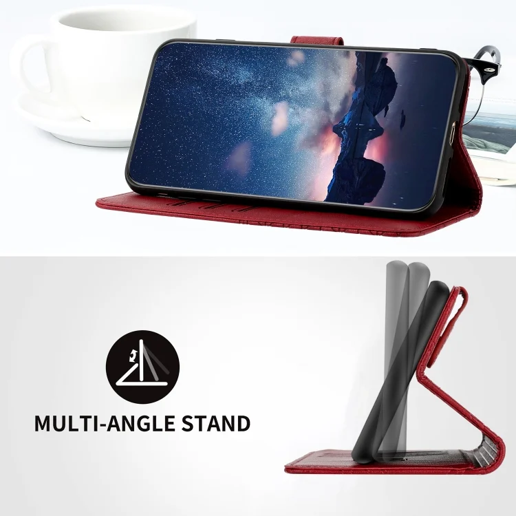 EDA005479701A_6.webp Rhombic Texture Leather Phone Case with Lanyard, For iPhone 15 Pro Max, For iPhone 15 Pro, For iPhone 15 Plus, For iPhone 15 - Image 7