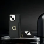 Ring Card  Litchi Leather Back Phone Case, For iPhone 15, For iPhone 14 Plus, For iPhone 14 - Image 7