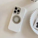 Metal Frame Silicone Magnetic Phone Case, For iPhone 15 Pro Max, For iPhone 15 Pro, For iPhone 15 Plus, For iPhone 15