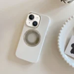 Metal Frame Silicone Magnetic Phone Case, For iPhone 14, For iPhone 14 Pro, For iPhone 14 Pro Max, For iPhone 13 Pro Max