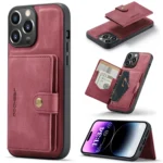 JEEHOOD Retro Magnetic Detachable Leather Phone Case, For iPhone 15 Pro Max, For iPhone 15 Pro, For iPhone 15 Plus, For iPhone 15