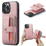 JEEHOOD RFID Blocking Anti-Theft Magnetic PU Phone Case, For iPhone 15 Pro Max, For iPhone 15 Pro, For iPhone 15 Plus, For iPhone 15