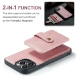 JEEHOOD RFID Blocking Anti-Theft Magnetic PU Phone Case, For iPhone 15 Pro Max, For iPhone 15 Pro, For iPhone 15 Plus, For iPhone 15 - Image 4