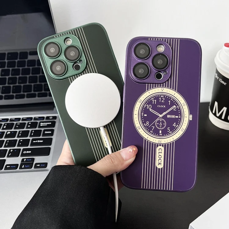 EDA0054844_B1.webp Clock Pattern Magnetic Lens Protection Phone Case, For iPhone 14 Pro, For iPhone 14 Pro Max, For iPhone 13 Pro Max, For iPhone 13 Pro, For iPhone 13 - Image 2