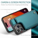 CaseMe C22 Card Slots Holder RFID Anti-theft Phone Case, For iPhone 15 Pro Max, For iPhone 15 Pro, For iPhone 15 Plus, For iPhone 15 - Image 3
