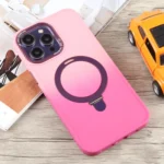 Gradient MagSafe Holder Liquid TPU Hybrid PC Phone Case, For iPhone 15 Pro Max, For iPhone 15 Pro, For iPhone 15 Plus, For iPhone 15 - Image 2