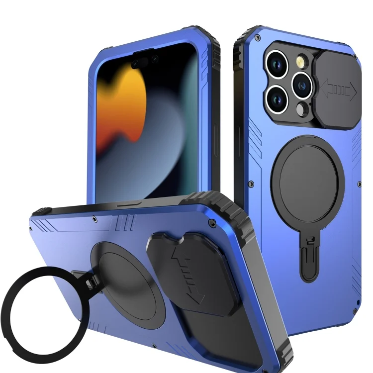 Camera Shield MagSafe Holder Life Waterproof Phone Case, For iPhone 15 Pro Max, For iPhone 15 Pro, For iPhone 15