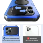 Camera Shield MagSafe Holder Life Waterproof Phone Case, For iPhone 15 Pro Max, For iPhone 15 Pro, For iPhone 15 - Image 5