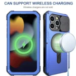 Camera Shield MagSafe Holder Life Waterproof Phone Case, For iPhone 15 Pro Max, For iPhone 15 Pro, For iPhone 15 - Image 6
