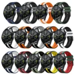 Vertical Two Color Silicone Watch Band - Image 3