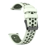 Two Color Round Hole Silicone Watch Band - Image 4