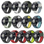 Two Color Round Hole Silicone Watch Band - Image 3