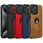 Leather Texture Stitching Phone Case, For iPhone 15 Pro Max, For iPhone 15 Pro, For iPhone 15 Plus, For iPhone 15 - Image 2