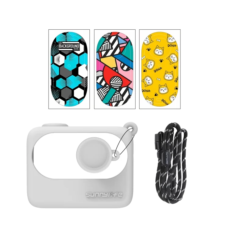 Sunnylife Silicone Case Stickers Skin Wrap Lens Cover with Neck Strap
